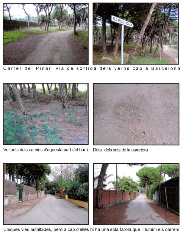 Estat lamentable dels carrers de la banda muntanya de Gav� Mar (Octubre de 2009)